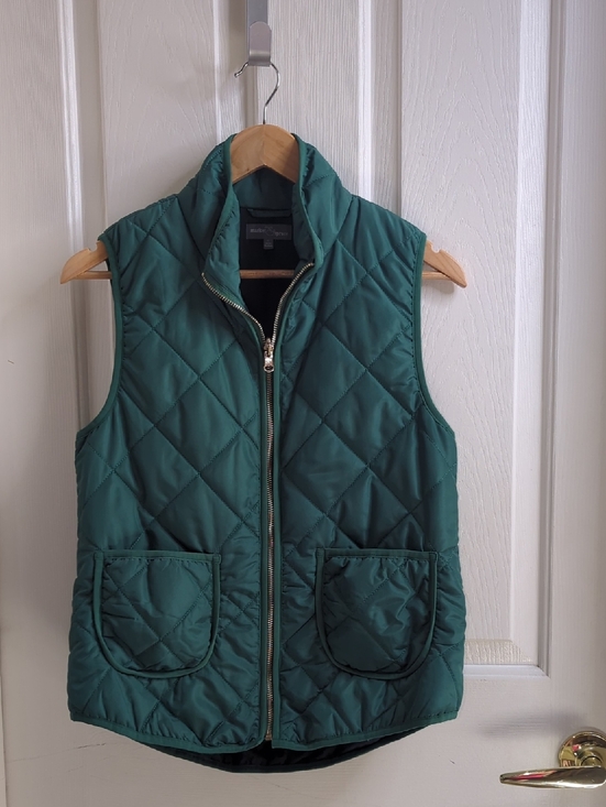 Market & Spruce Jackets & Blazers - Market & Spruce Quilted Sleeveless Vest in‎ Teal